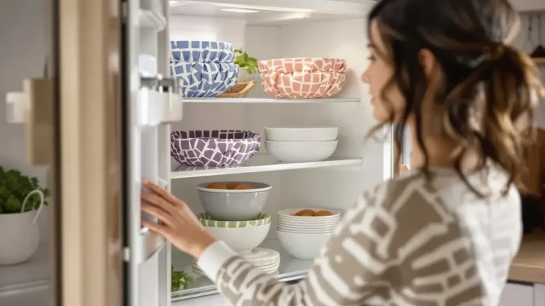 Zapomeňte na potravinovou fólii a alobal objevte estetické řešení pro zakrytí jídel v lednici