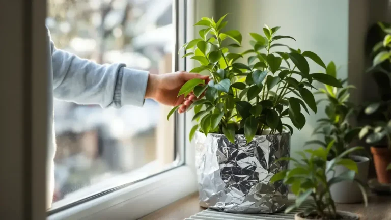 Hliníková fólie na vaše květináče tato jednoduchá rada pomáhá chránit vaše rostliny během zimy