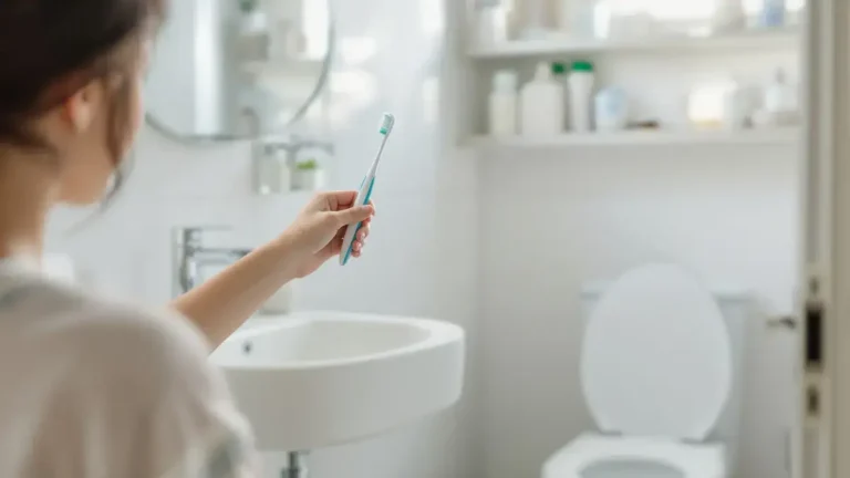 Tento trik s úložným prostorem na kartáček zlepší váš dech bez námahy